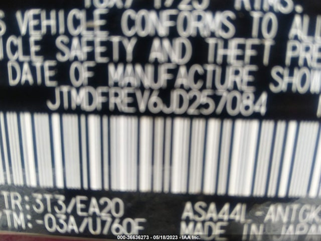 Toyota Rav4 Limited 2018 JTMDFREV6JD257084 Image 11