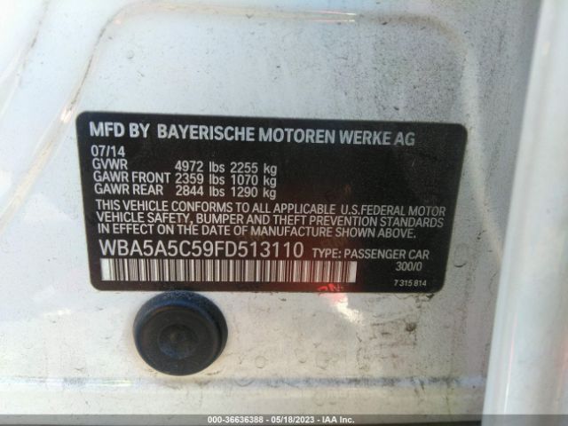 WBA5A5C59FD513110 BMW 5 Series 528i