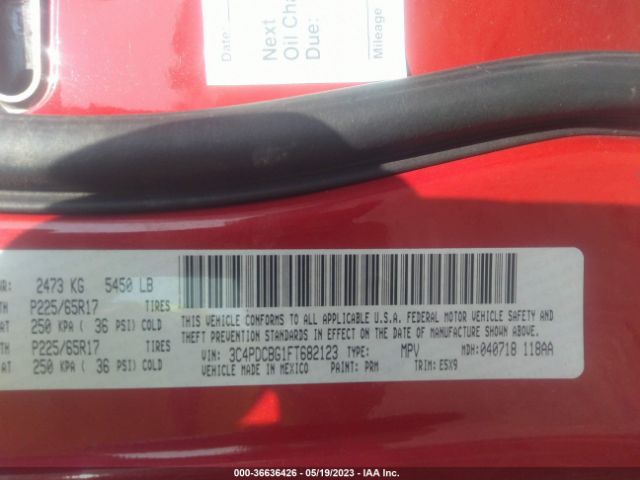 3C4PDCBG1FT682123 Dodge Journey Sxt