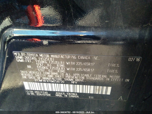Toyota Rav4 Xle 2016 2T3WFREV7GW258720 Image 11