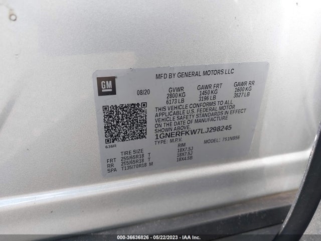 Chevrolet Traverse Ls 2020 1GNERFKW7LJ298245 Image 9