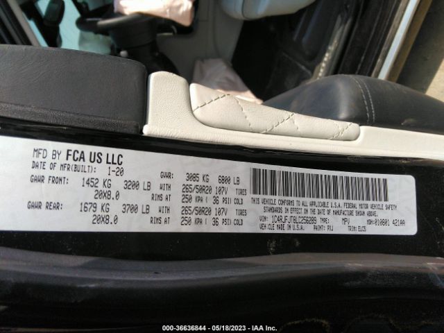 1C4RJFJT8LC256289 Jeep Grand Cherokee Summit 4x4