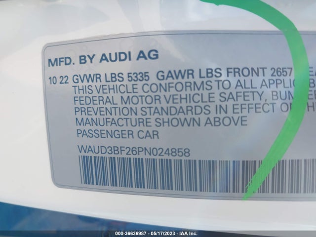 2023 Audi A6, VIN: WAUD3BF26PN024858
