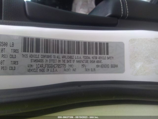 1C4RJFBG6HC785779 Jeep Grand Cherokee Limited