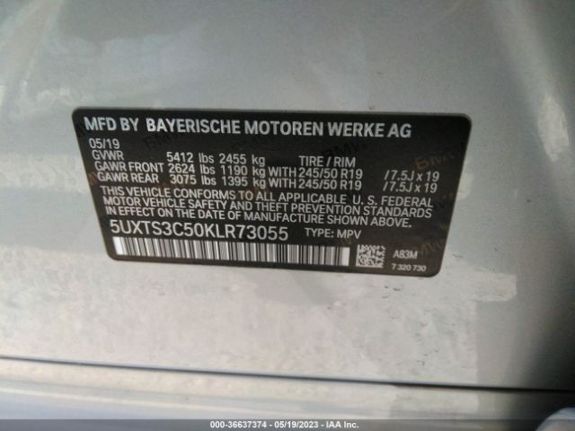 5UXTS3C50KLR73055 BMW X3 M40i