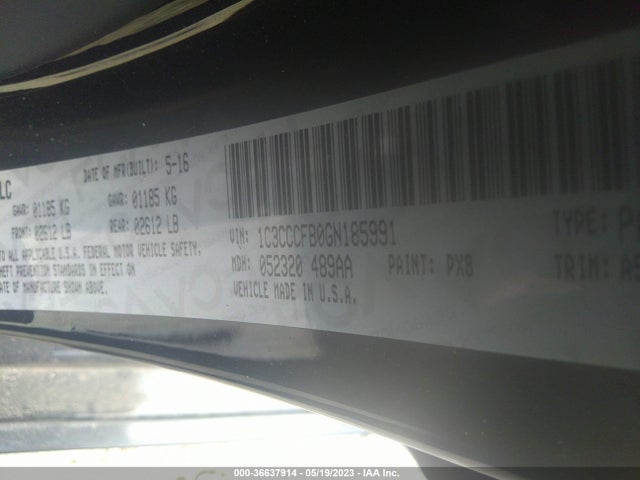 1C3CCCFB0GN185991 Chrysler 200 Touring