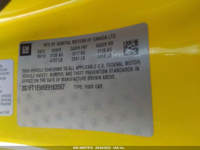 Chevrolet CAMARO SS 2014 2G1FT1EW6E9163567 Image 9