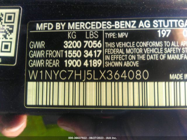 W1NYC7HJ5LX364080 Mercedes-Benz G-class Amg G 63