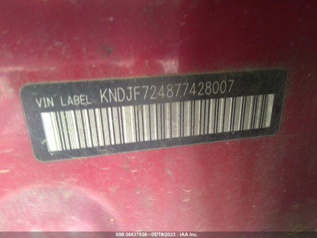 2007 KIA SPORTAGE LX VIN: KNDJF724877428007