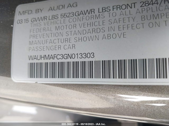 WAUHMAFC3GN013303 Audi A6 3.0l Tdi Prestige