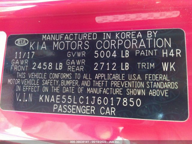 KNAE55LC1J6017850 KIA Stinger Gt2