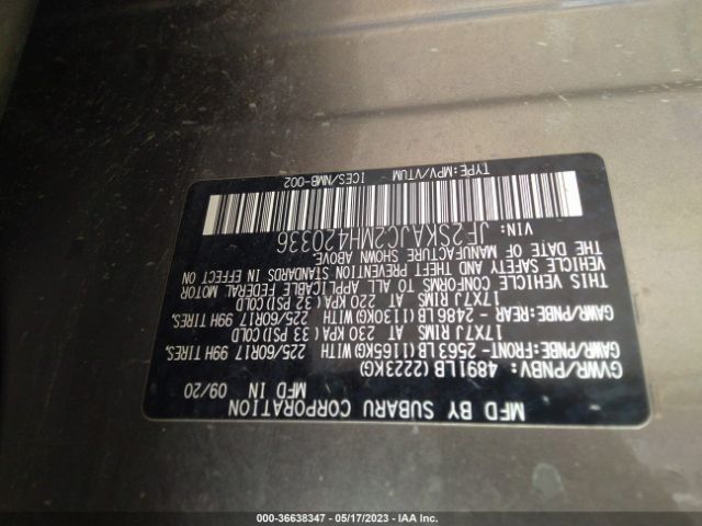 JF2SKAJC2MH420336 Subaru Forester Premium