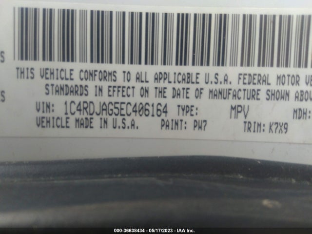 Dodge Durango Sxt 2014 1C4RDJAG5EC406164 Image 9