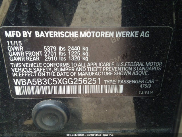 WBA5B3C5XGG256251 BMW 5 Series 535i Xdrive