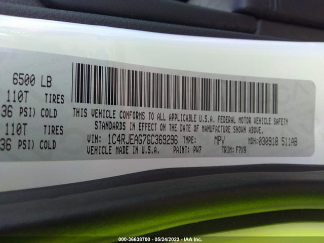 1C4RJEAG7GC369296 Jeep Grand Cherokee Laredo