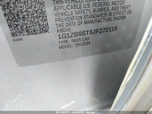 Chevrolet MALIBU LS 2018 1G1ZB5ST5JF272119 Image 9