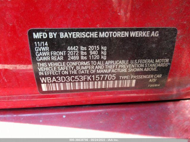 WBA3D3C53FK157705 BMW 3 Series 328d