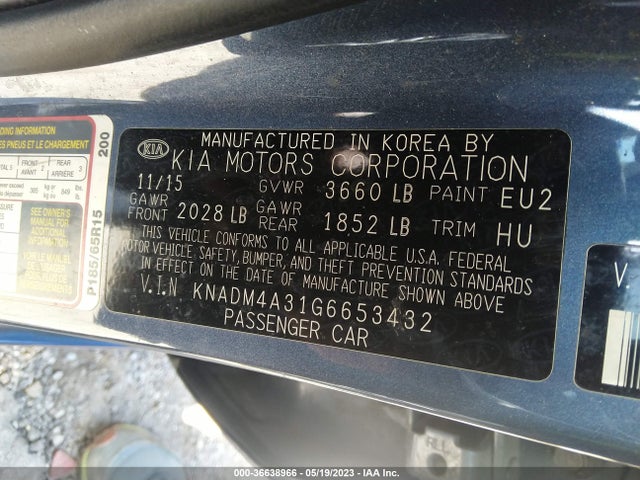 KIA RIO LX 2016 KNADM4A31G6653432 Image 11