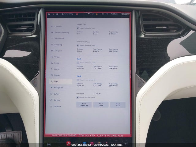 Продаж на аукціоні авто 2020 Tesla Model X Long Range, vin: 5YJXCBE21LF305945, номер лоту: 36638982