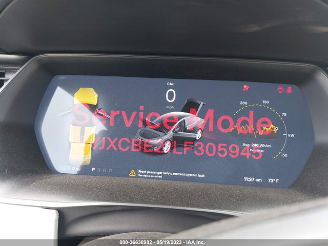 Продаж на аукціоні авто 2020 Tesla Model X Long Range, vin: 5YJXCBE21LF305945, номер лоту: 36638982