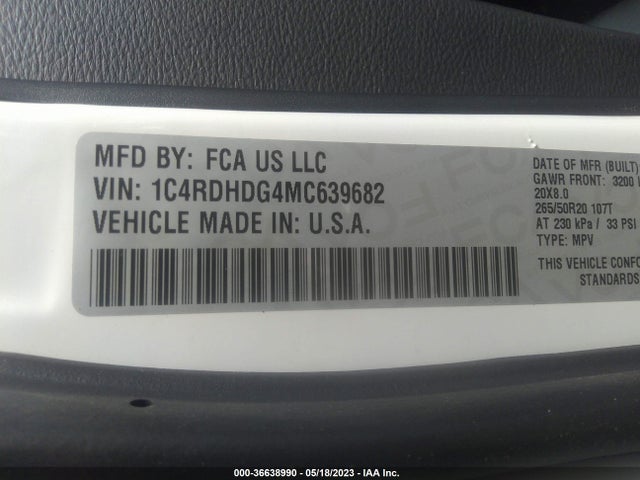 Dodge Durango Gt Plus 2021 1C4RDHDG4MC639682 Image 9