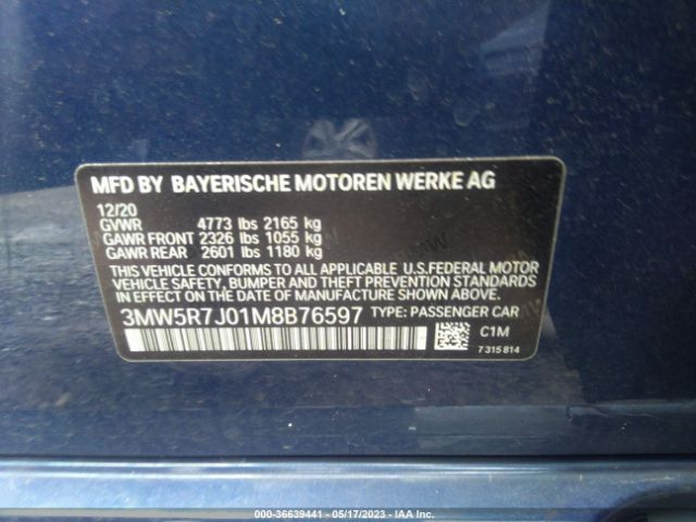 3MW5R7J01M8B76597 BMW 3 Series 330i Xdrive