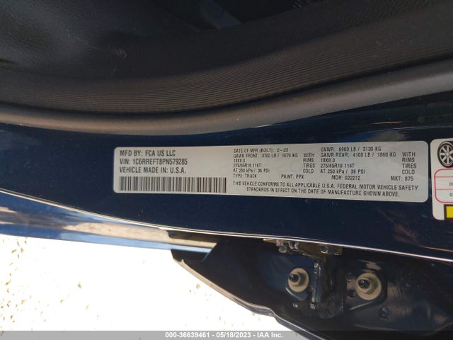 1C6RREFT8PN579285 RAM 1500 Lone Star