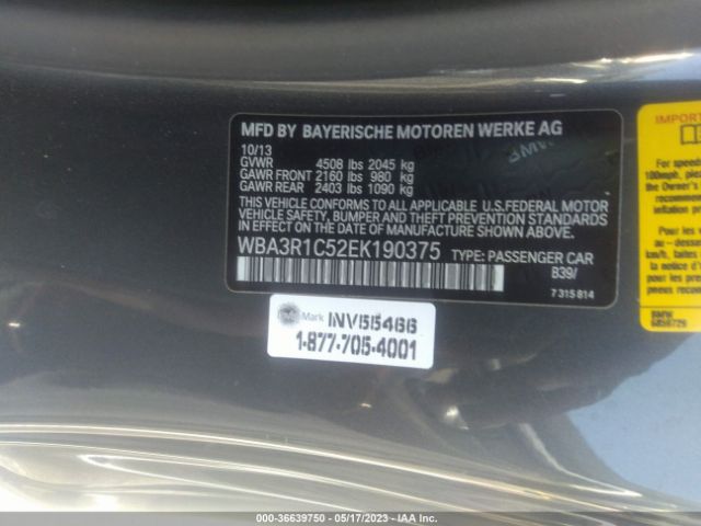 WBA3R1C52EK190375 BMW 4 Series 435i