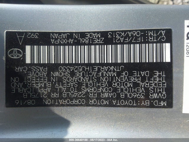Toyota COROLLA IM 2017 JTNKARJE1HJ524330 Image 11