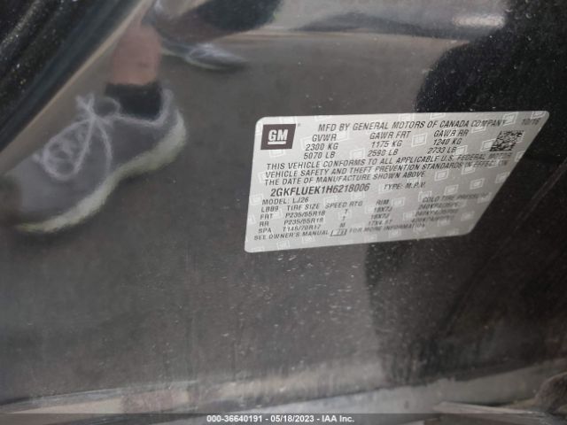 2GKFLUEK1H6218006 GMC Terrain Slt