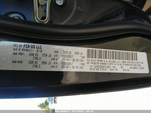 Dodge Journey Sxt 2017 3C4PDCBG2HT510671 Image 9