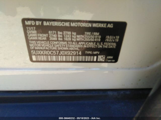 5UXKR0C57J0X92914 BMW X5 Xdrive35i