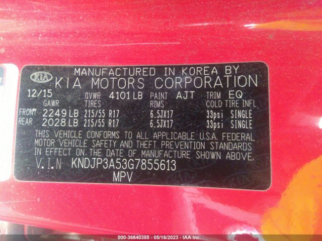 KNDJP3A53G7855613 KIA SOUL +