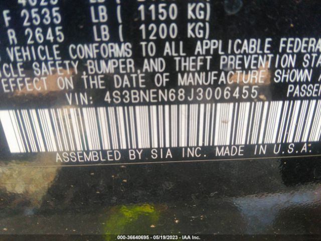 4S3BNEN68J3006455 Subaru Legacy Limited