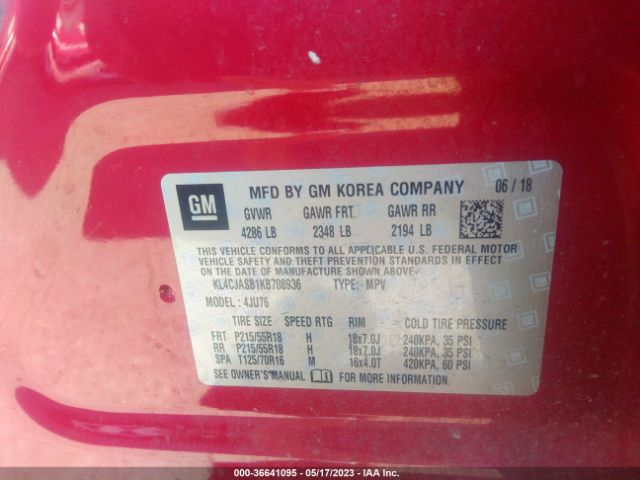 KL4CJASB1KB708936 Buick Encore Preferred