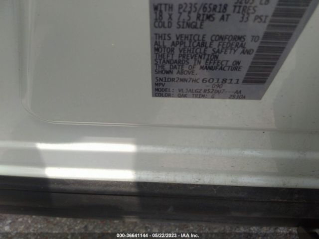 5N1DR2MN7HC601811 Nissan Pathfinder Sl