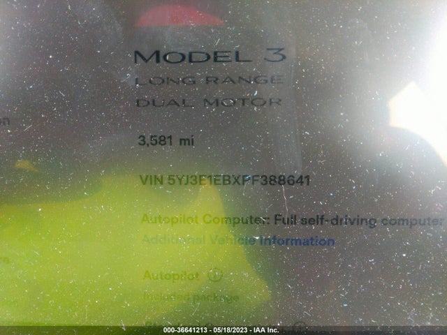 Tesla MODEL 3 2023 5YJ3E1EBXPF388641 Image 19