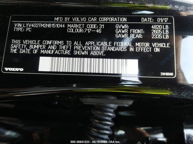 2017 Volvo S60, VIN: LYV402TM2HB151044