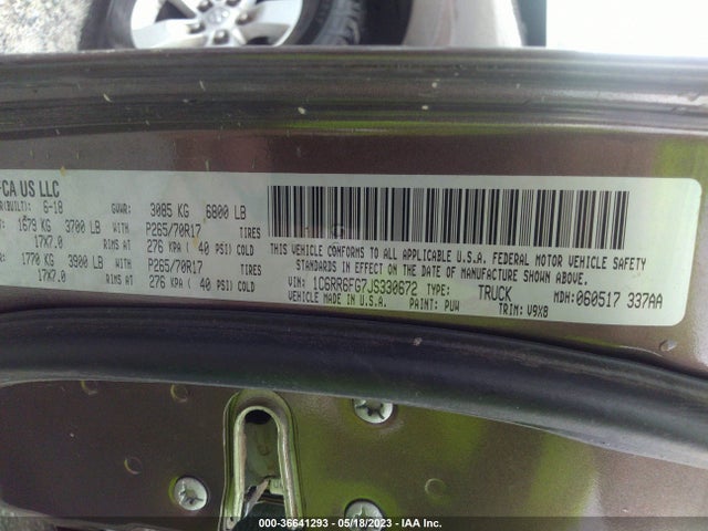 1C6RR6FG7JS330672 RAM 1500 Tradesman