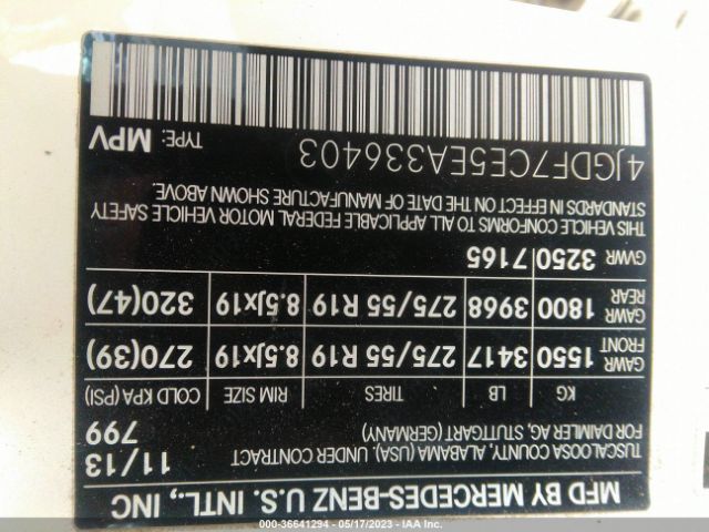 4JGDF7CE5EA336403 Mercedes-Benz Gl-class Gl 450