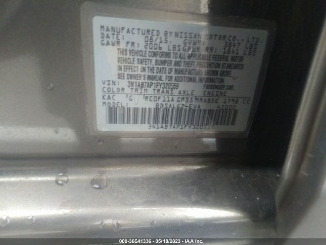 3N1AB7AP1FY320559 Nissan SENTRA SL