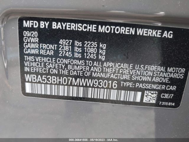 WBA53BH07MWW93016 BMW 5 Series 530i