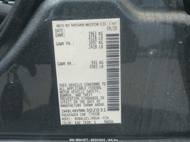 Nissan Altima 2.5 S 2021 1N4BL4BV9MN302031 Image 11
