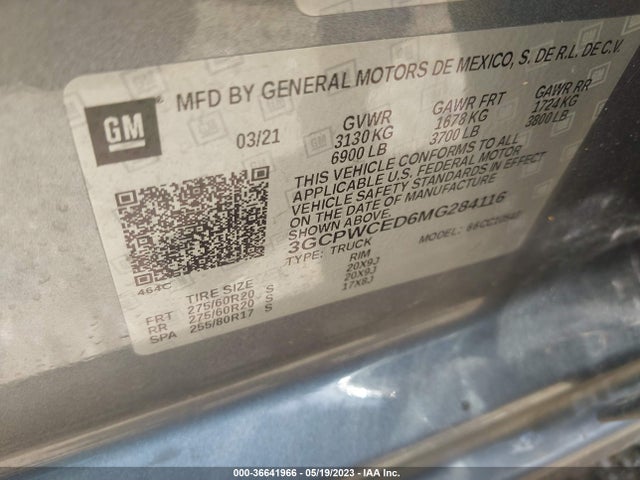 Chevrolet Silverado 1500 Lt 2021 3GCPWCED6MG284116 Image 9