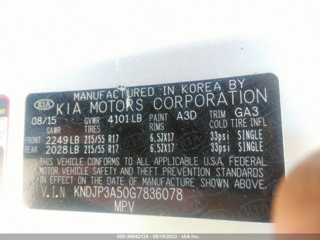 KNDJP3A50G7836078 KIA SOUL +