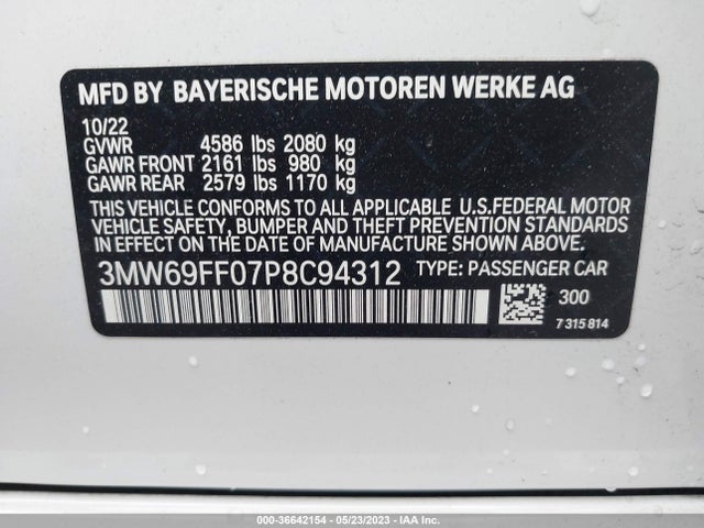 BMW 3 Series 330i 2023 3MW69FF07P8C94312 Image 10