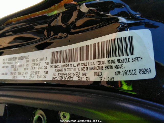 3C6UR5FL4EG144652 RAM 2500 Laramie