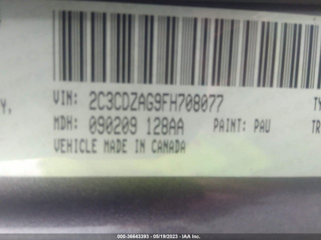 Dodge Challenger Sxt 2015 2C3CDZAG9FH708077 Image 11