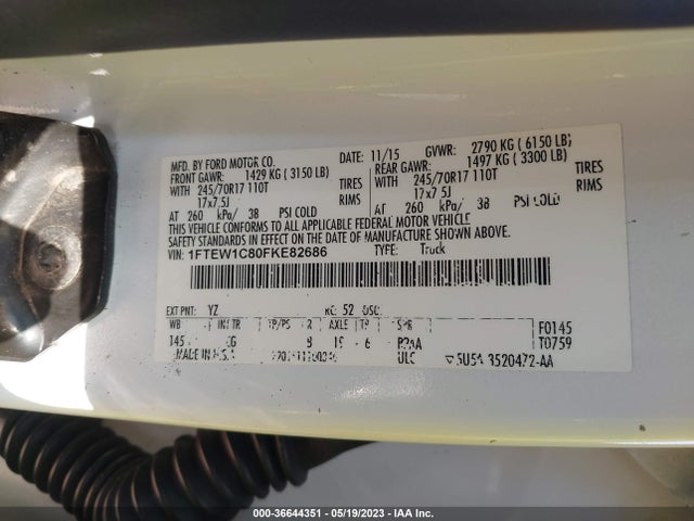 Ford F-150 Xlt 2015 1FTEW1C80FKE82686 Image 11