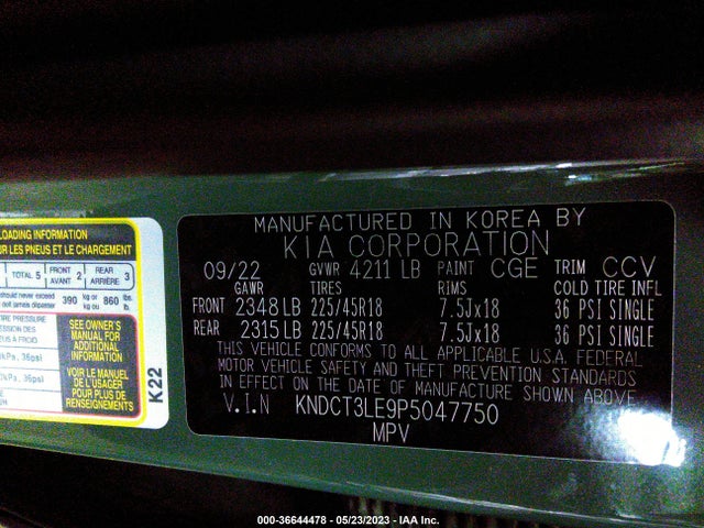 2023 Kia Niro, VIN: KNDCT3LE9P5047750
